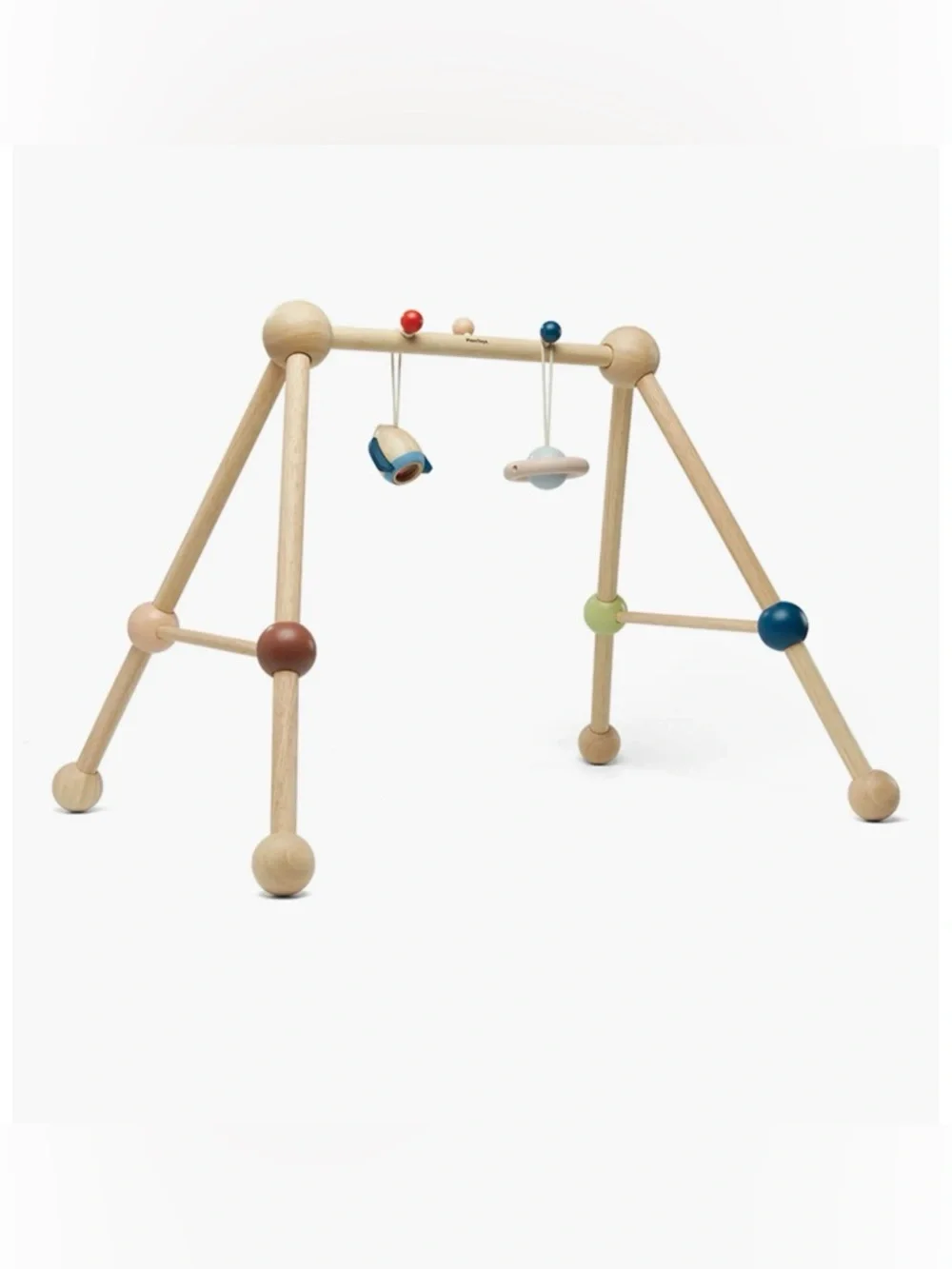 Wooden Baby Gym with Space and planet themed toys -New